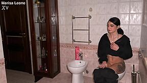 she GOES to friend's and GETS FUCKED in the bathroom