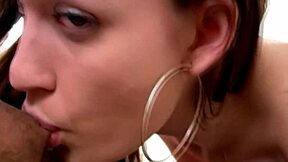 horny slut brunette strips jeans small tits