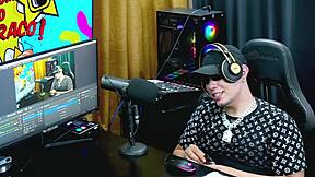 Ruan Locks Pri Melancia's Arms And Kisses Her Wet Pussy In Podcast Pöpum No Barraco