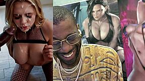 japanese christmas slut's face cum-drenched after tight ass pounding