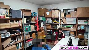 two monster cocks caught teen burglar... can't refuse office punishment blowjobs!