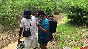 hey bikers, pound this lost uni girl's pussy all styles in forest!