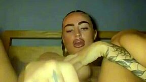 Thick Goth Teen Fingers Tattooed Ass Deep