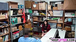 two monster cocks caught teen burglar... can't refuse office punishment blowjobs!