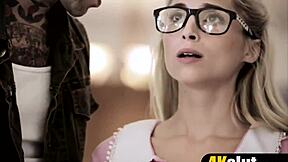 Cutest Pornstar Piper Perri Deflowered in Rough DP Threesome!