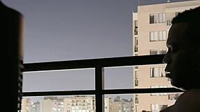 Nysdel Gives Epic Balcony Blowjob on Best Friend’s Boyfriend’s Huge Cock!