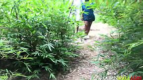 hey bikers, pound this lost uni girl's pussy all styles in forest!