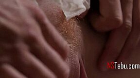 Petite redhead babysitter rides married man's cock wildly!