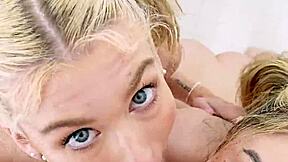 hey, watch us blonde sisters suck that cock double!