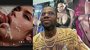 japanese christmas slut's face cum-drenched after tight ass pounding