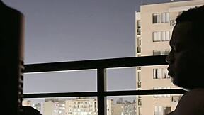 Nysdel Gives Epic Balcony Blowjob on Best Friend’s Boyfriend’s Huge Cock!