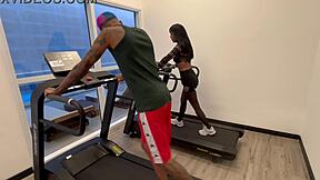 brazilian teen gym girl bends over for public anal pounding