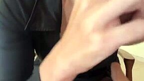 i can't stop jerking off on stepmom's huge milky natural tits 💦😍