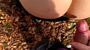 Hey babe check this wet forest handjob blowjob then risky doggy pounding