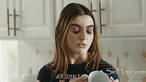 Sticky Stepdaughter Squirts Messy For Horny Stepdad!