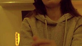 Skinny Girlfriend's Massage Turns into Rough Pussy Pounding Happy End