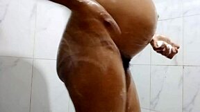 Pregnant Bhabhi Bathes As Husband Watches Curiously