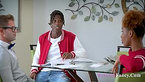 they swap tuition fees for free use threesome fun with young teens