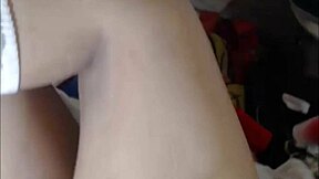 Drop-dead shemale teases monster cock live cam show