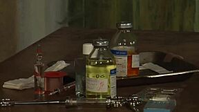 Blonde slave feels madame's groping hands everywhere while tied tight