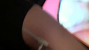 alone cute shemale teases ass in home walk