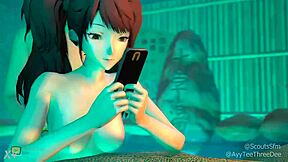 Teen Swallows Poolside Cum After Blowjob