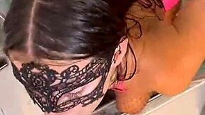 Wet shower tease turns into deepthroat edging and cum denial blowjob 😩💦🚿