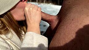 Hey babe check this wet forest handjob blowjob then risky doggy pounding