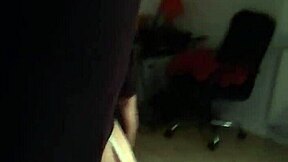 alone cute shemale teases ass in home walk