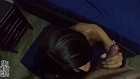 roommate crashes demanding pussy fuck before sleep