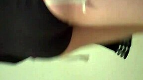 alone cute shemale teases ass in home walk