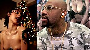 thicc veiny trans girl cock throbs hard 😍 curvy mature latina babe celebrates christmas naked in public with big breasts wet teen 18+ homemade ai gen