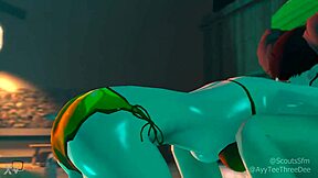 Teen Swallows Poolside Cum After Blowjob