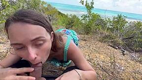 outdoor anal pounding my big tits bounce on beach