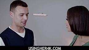 Three Horny Boys Unwrap Big Titted Stepmom