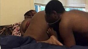 he eats milf shaved pussy from back till orgasm cums wet homemade