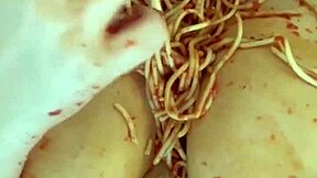 crazy arab stepsister masturbates with food dildo in la extreme kinky solo orgasm