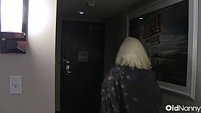 Busty Old Granny Dominates Petite Teen in Steamy Lesbian Licking