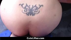 thick ass teen caught shoplifting gets fucked hard as punishment... cutelifter!