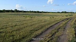 Cute Brunette Sucks Cock Jogging Outdoor Fitness Fuck