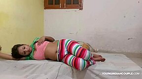 indian girl in jegging rubs wet pussy 😏 begs u to fuck her now