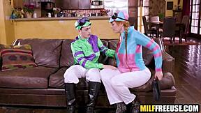 stepson sneaks free use on stepmom right in front of her stunned stepdad