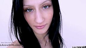 skinny brunette teen got seduced by producer 😏💋