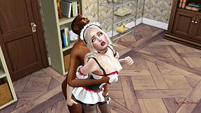 horny married old man pounds busty maid doggystyle deep