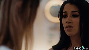 Skinny Alex Coal Licks Big-Titted Bride Bunny Colby's Trimmed Pussy