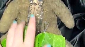 crazy arab stepsister masturbates with food dildo in la extreme kinky solo orgasm