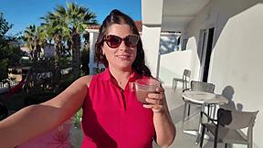 wanna watch my stepmom cum hard in hotel morning quickie?