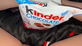 crazy arab stepsister masturbates with food dildo in la extreme kinky solo orgasm