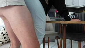 Step-Daddy Eyes My Jeans While Punishing Tight Asshole for Masturbation