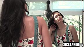 Morning deepthroat perfect for hot petite babe Leanne Lace right?